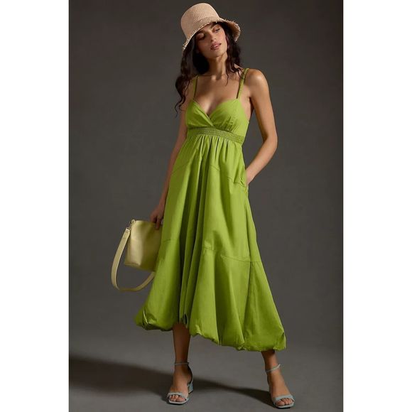 knee length dresses for ladies Anthropologie Love The Label Paris Maxi Dress  White Chocolate Couture